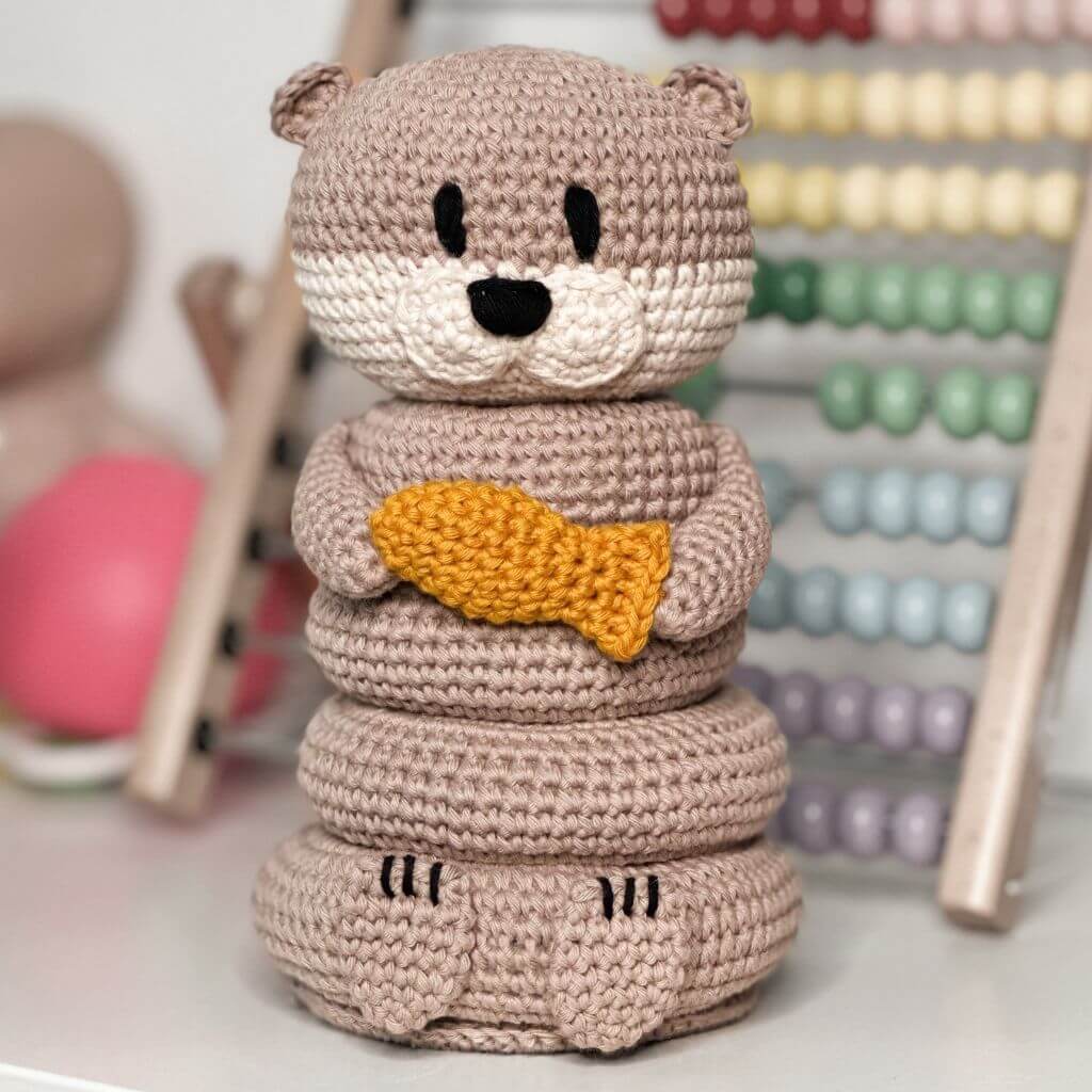 AO Design Pattern Stapelturm Otter Häkelanleitung - AO Design (PDF) bei bei bei bei Lieblingsgarn