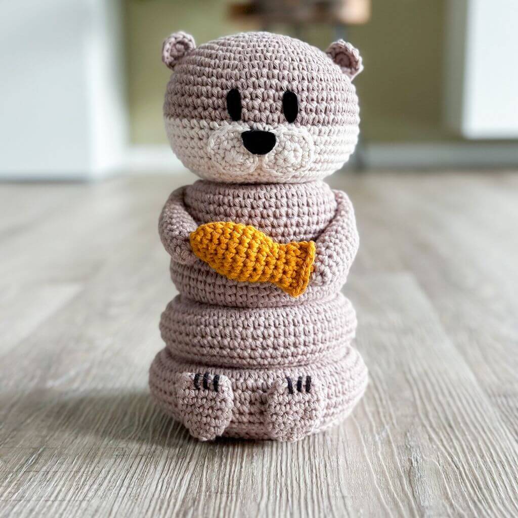 AO Design Pattern Stapelturm Otter Häkelanleitung - AO Design (PDF) bei bei bei bei Lieblingsgarn