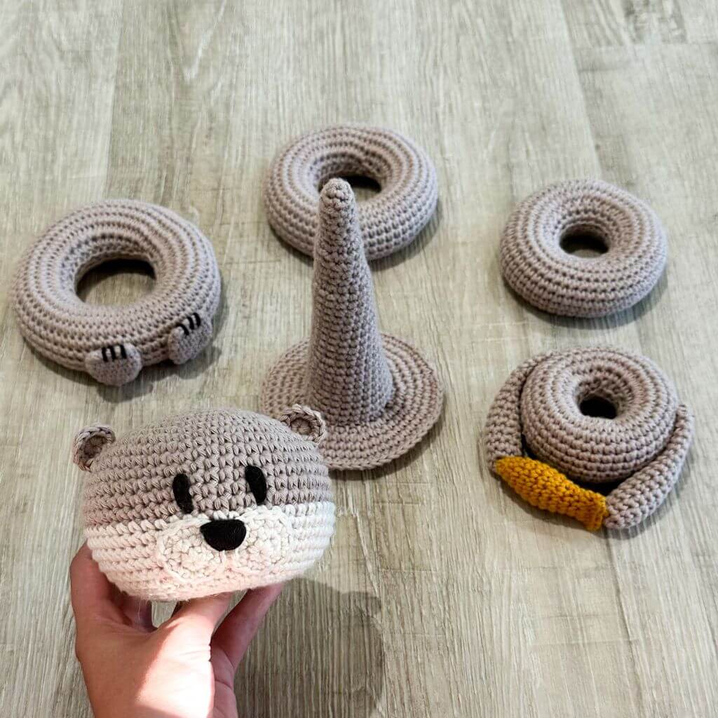 AO Design Pattern Stapelturm Otter Häkelanleitung - AO Design (PDF) bei bei bei bei Lieblingsgarn