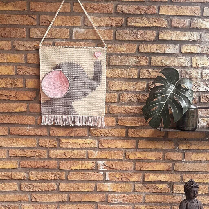 AO Design Pattern Wandbehand Elefant Häkelanleitung - AO Design (PDF) bei bei bei bei Lieblingsgarn