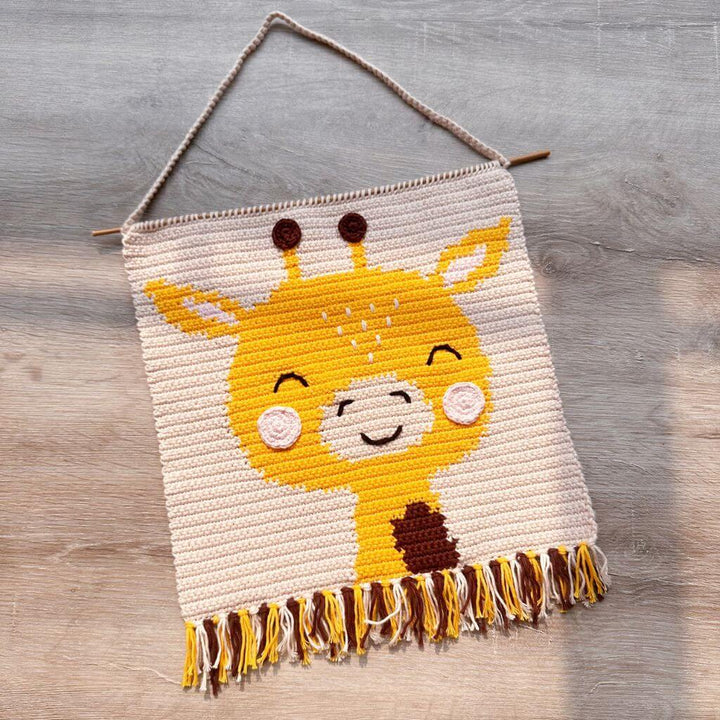 AO Design Pattern Wandbehang Giraffe Häkelanleitung - AO Design (PDF) bei bei bei bei Lieblingsgarn