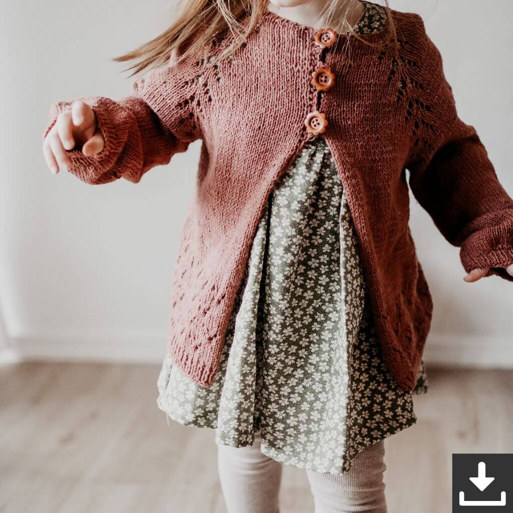 Appelbanne Design Strickjacke Edla Kofte Strickanleitung - Appelbanne Design (PDF) bei bei bei bei Lieblingsgarn