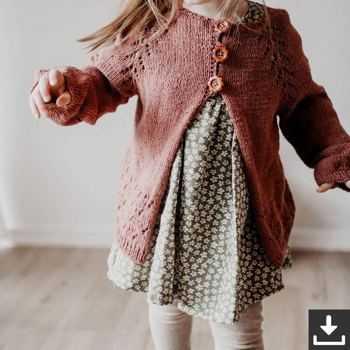 Appelbanne Design Strickjacke Edla Kofte Strickanleitung - Appelbanne Design (PDF) bei bei bei bei Lieblingsgarn