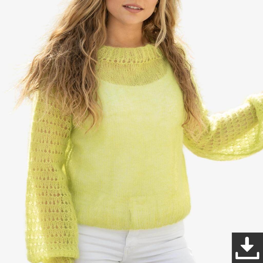 Austermann Pattern Luftiger Sommerpulli Strickanleitung - Austermann (PDF) bei bei bei bei Lieblingsgarn