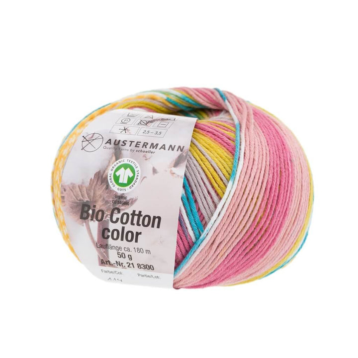 Austermann Bio Cotton Color 50g, Farbe 114 Candy – Baumwolle und Wolle bei Lieblingsgarn