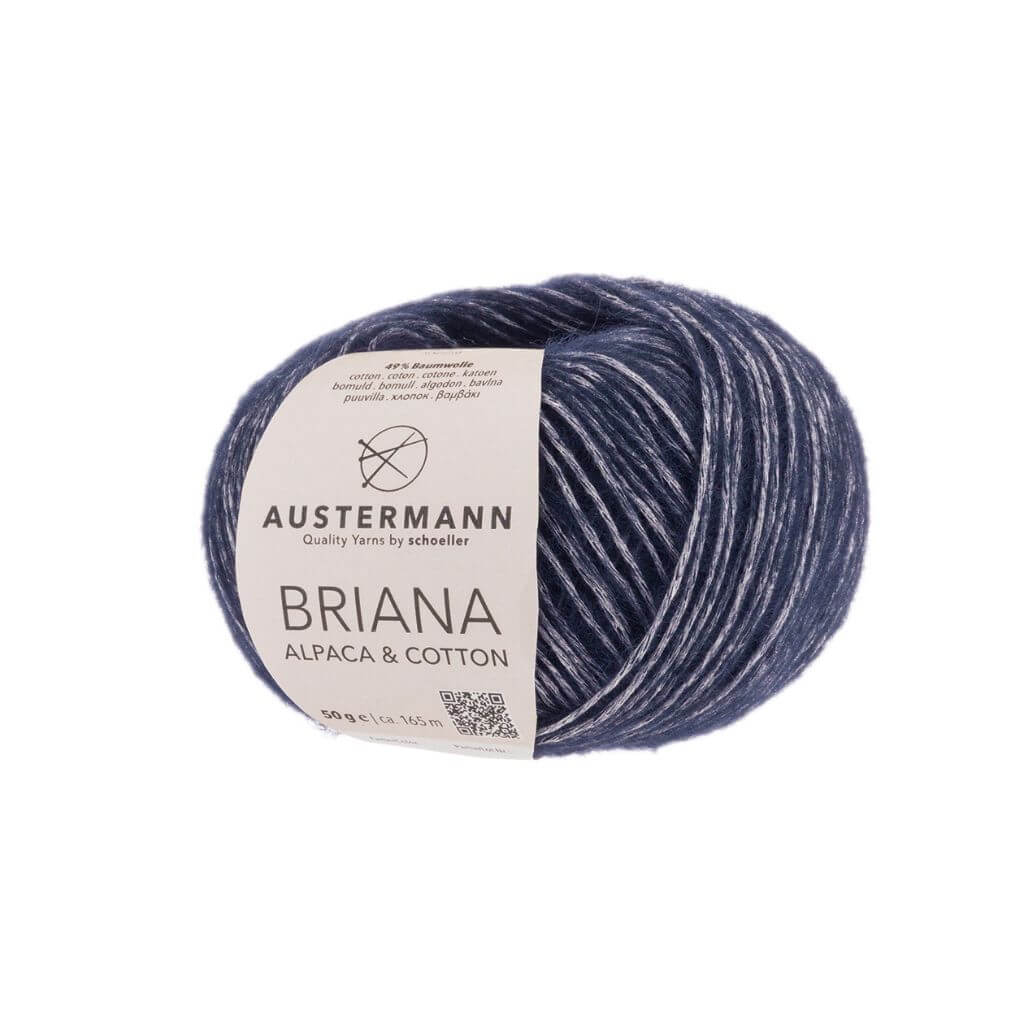 Austermann Briana Alpaca &amp; Cotton 50g, Farbe 06 Navy – Alpaka und Baumwolle bei Lieblingsgarn