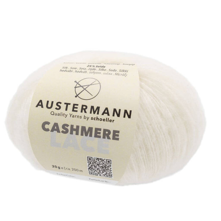 Austermann Cashmere Lace, Farbe 1 Natur – Kaschmir und Seide bei Lieblingsgarn