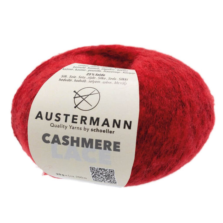 Austermann Cashmere Lace, Farbe 5 Rot – Kaschmir und Seide bei Lieblingsgarn