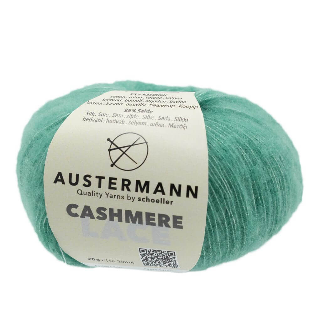 Austermann Cashmere Lace, Farbe 8 Ozean – Kaschmir und Seide bei Lieblingsgarn