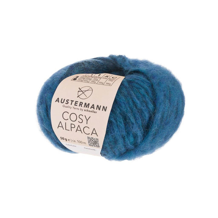 Austermann Cosy Alpaca, Farbe 8 ozean – Alpaka, Baumwolle und Schurwolle bei Lieblingsgarn