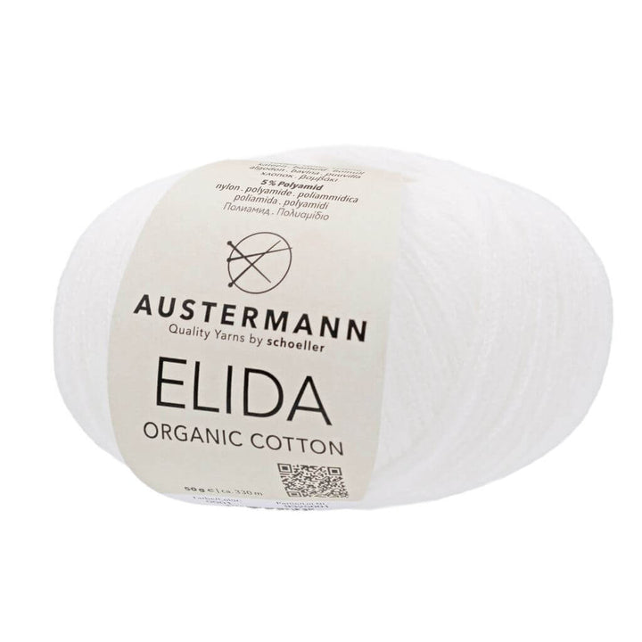 Austermann Elida, Farbe 1 weiß – Baumwolle und Synthetik bei Lieblingsgarn