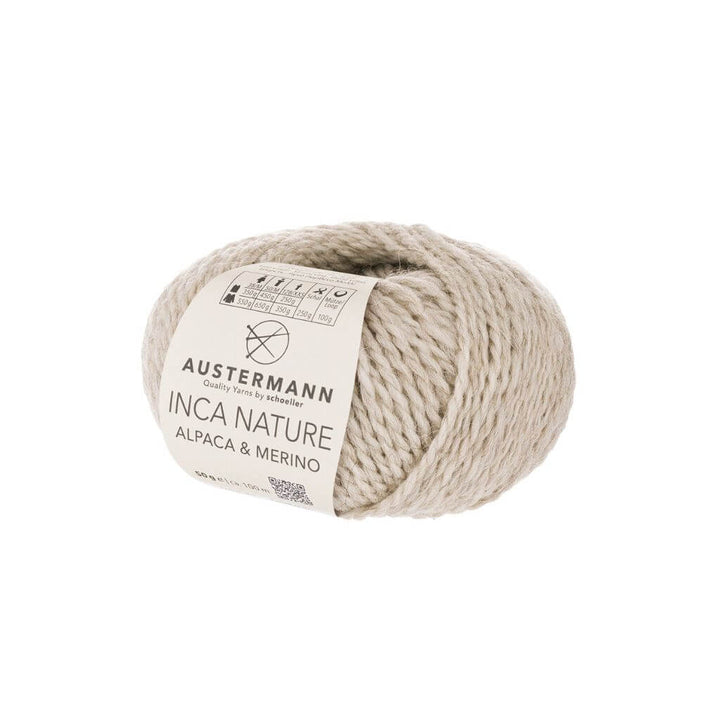 Austermann Inca Nature, Farbe 2 beige mel. – Alpaka und Schurwolle bei Lieblingsgarn