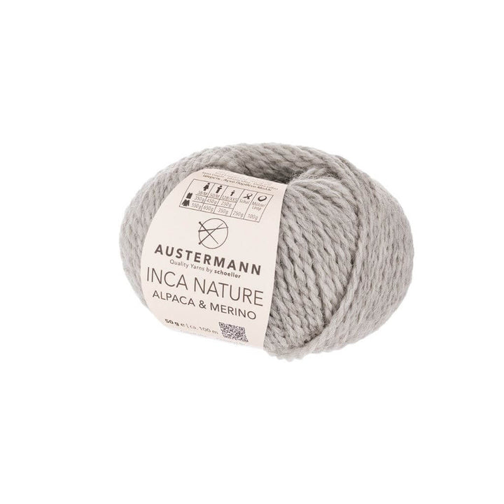 Austermann Inca Nature, Farbe 6 silber mel. – Alpaka und Schurwolle bei Lieblingsgarn