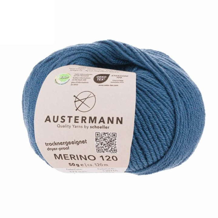 Austermann Merino 120 Exp, Farbe 123 Jeans – Merino und Schurwolle bei Lieblingsgarn