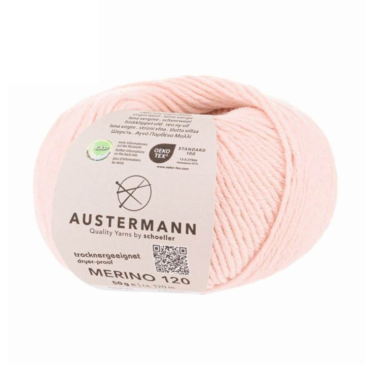 Austermann Merino 120 Exp, Farbe 166 Puder – Merino und Schurwolle bei Lieblingsgarn
