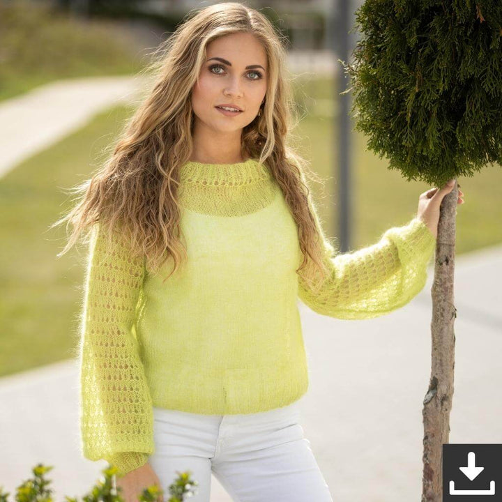 Austermann Pattern Luftiger Sommerpulli Strickanleitung - Austermann (PDF) bei bei bei bei Lieblingsgarn