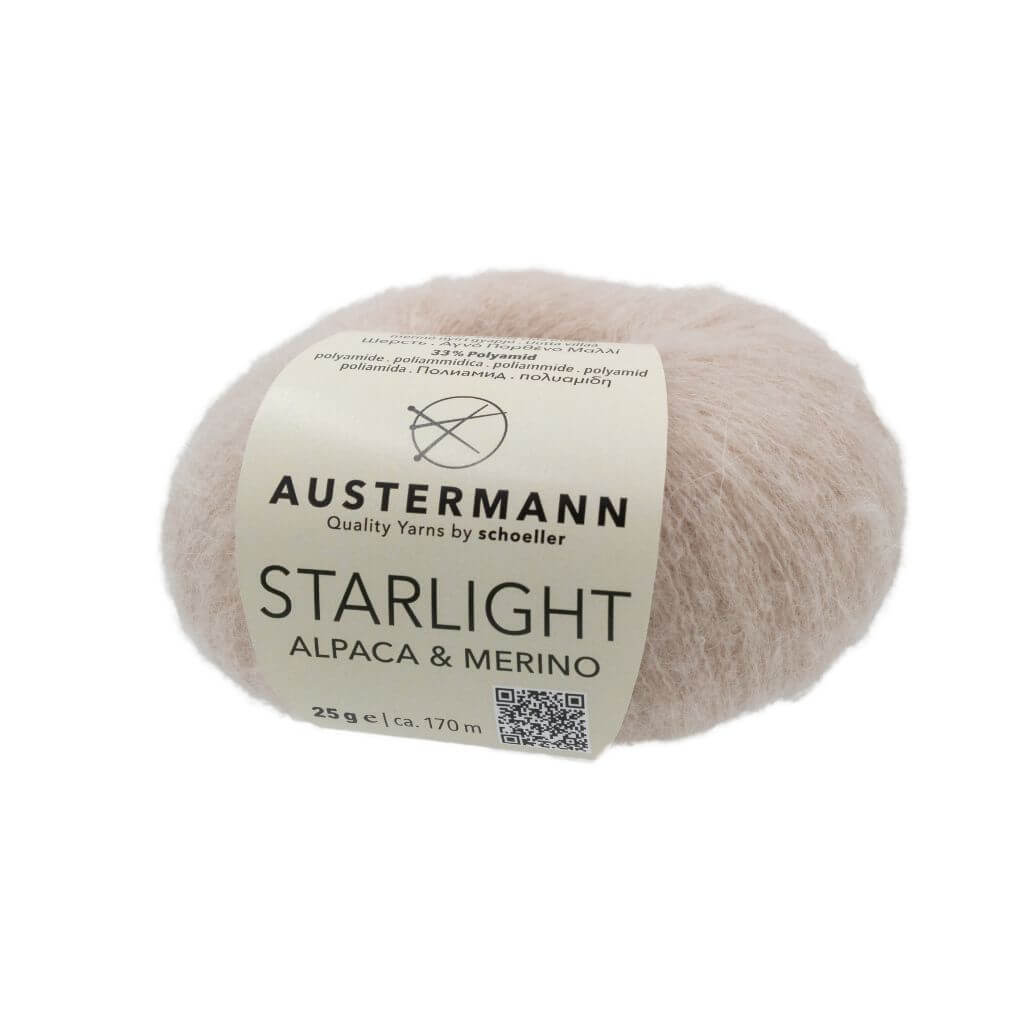 Austermann Starlight, Farbe 1 Eierschale – Alpaka, Merino und Synthetik bei Lieblingsgarn