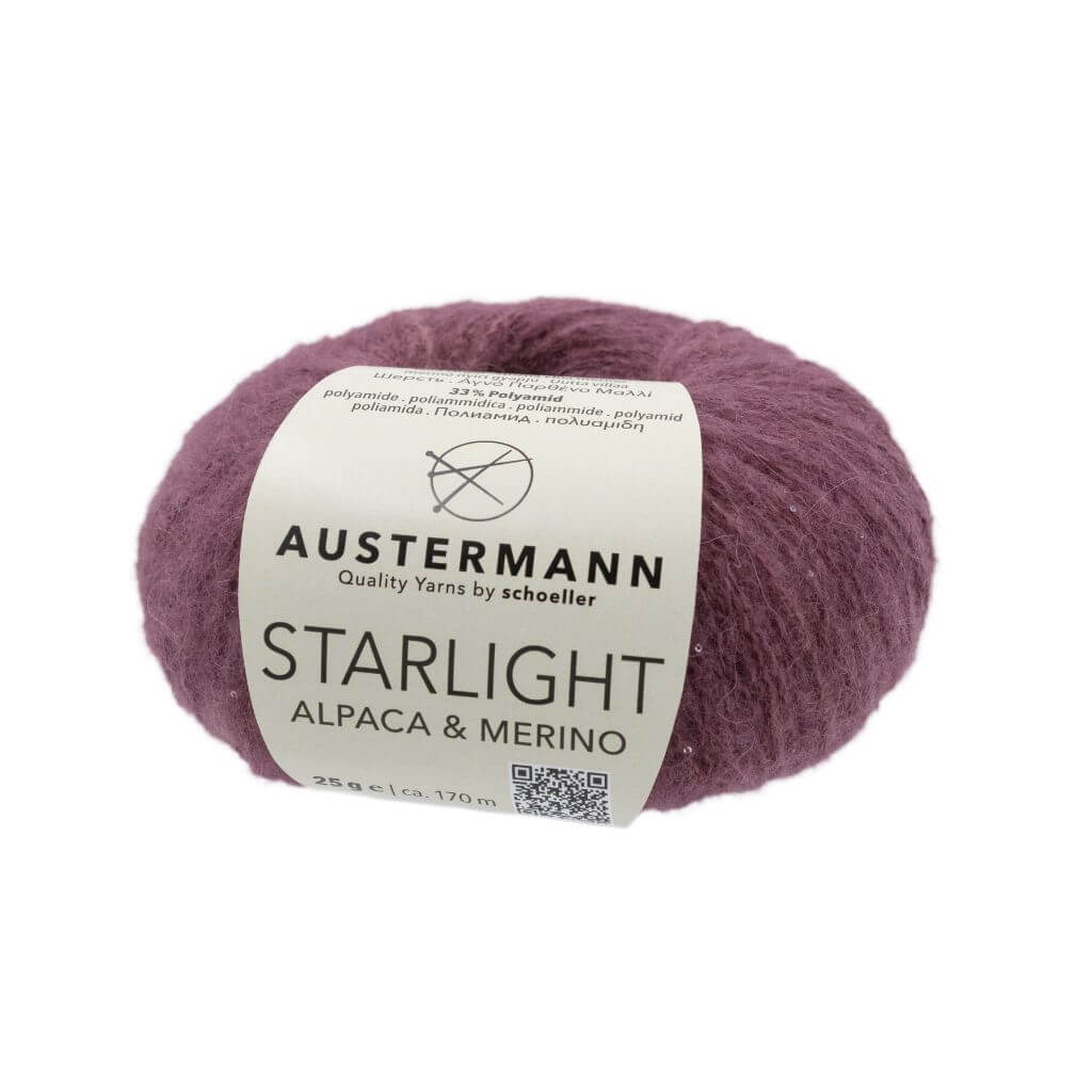 Austermann Starlight, Farbe 3 Granat – Alpaka, Merino und Synthetik bei Lieblingsgarn