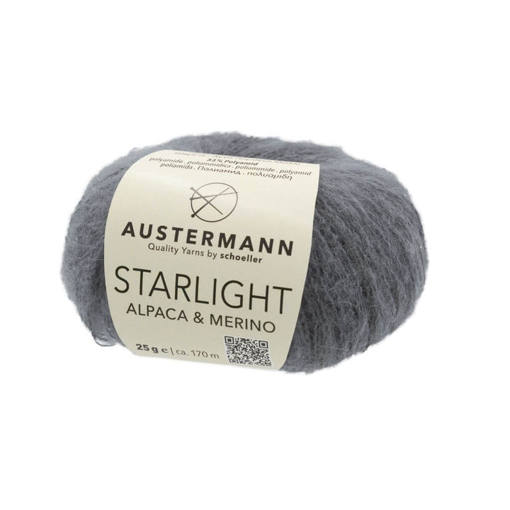 Austermann Starlight, Farbe 7 Grau – Alpaka, Merino und Synthetik bei Lieblingsgarn
