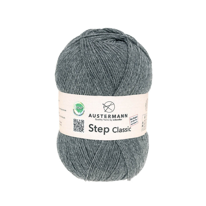 Austermann Step Classic, Farbe 1037 Grau Mel. – Polyamid und Schurwolle bei Lieblingsgarn