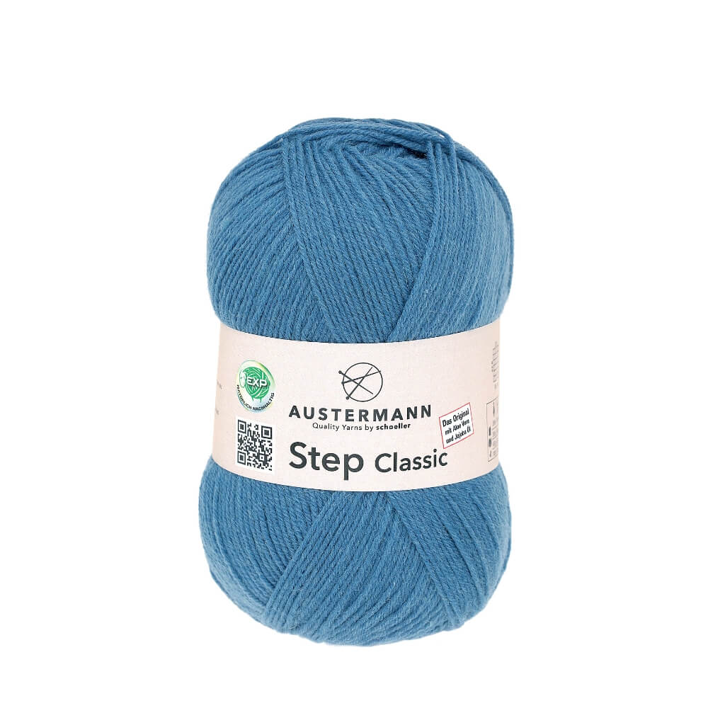 Austermann Step Classic, Farbe 1009 Jeans – Polyamid und Schurwolle bei Lieblingsgarn