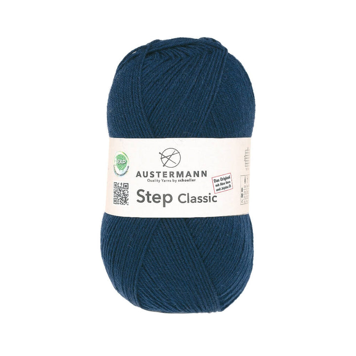 Austermann Step Classic, Farbe 1010 Nachtblau – Polyamid und Schurwolle bei Lieblingsgarn