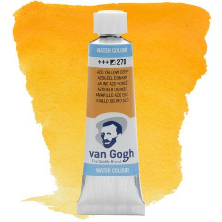 Van Gogh Aquarellfarben, Farbe Azogelb dunkel 270 bei Lieblingsgarn