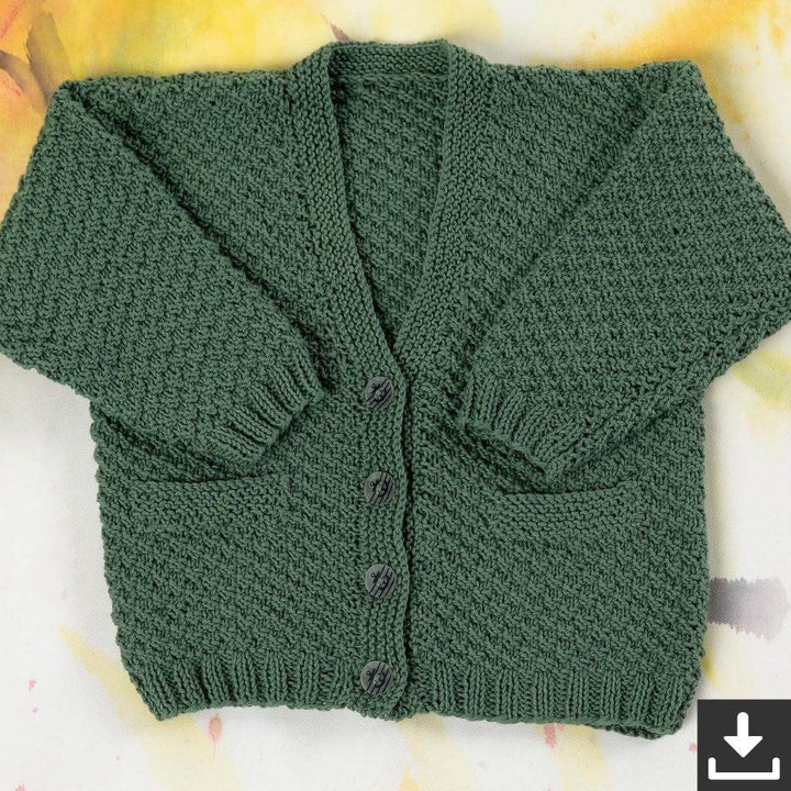 Lang Yarns Pattern Babyjacke mit Schachbrettmuster Strickanleitung - Lang Yarns (PDF) bei bei bei bei Lieblingsgarn