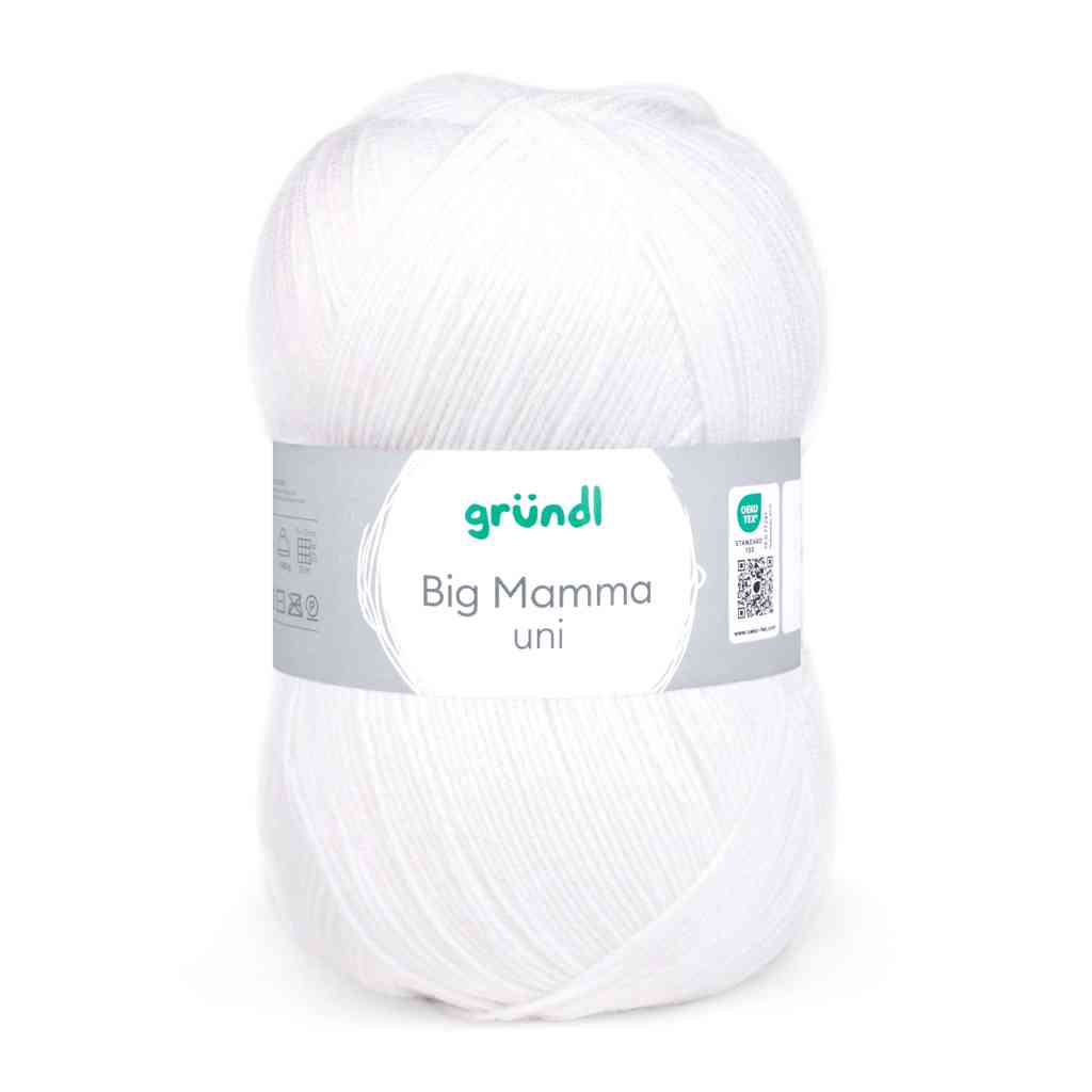 Gründl Big Mamma Uni, Farbe 131  weiß – Synthetik bei Lieblingsgarn
