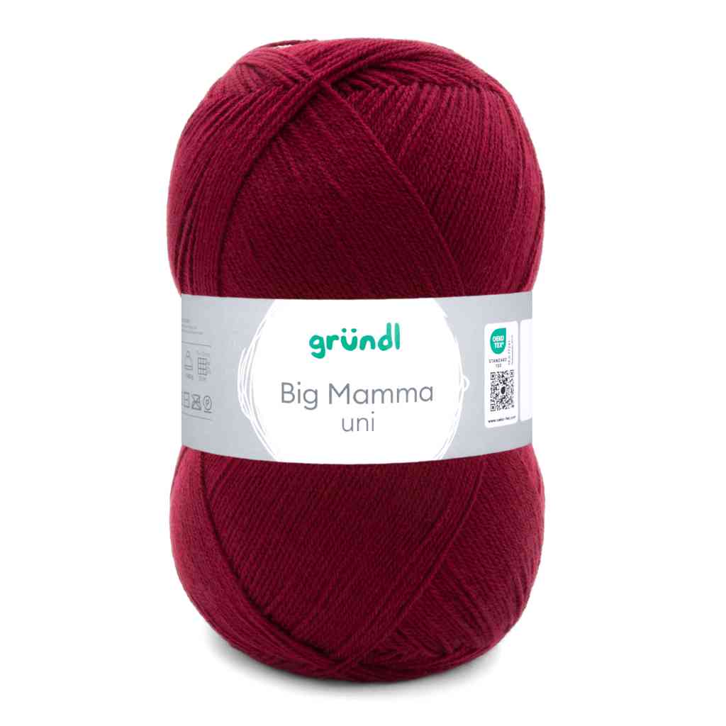 Gründl Big Mamma Uni, Farbe 138  kirschrot – Synthetik bei Lieblingsgarn