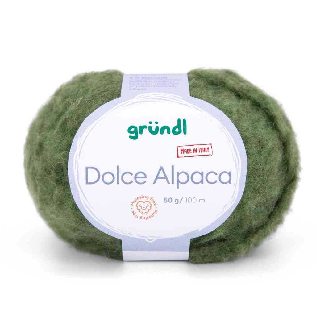Gründl Dolce Alpaca, Farbe 16  moos – Alpaka, Merino und Synthetik bei Lieblingsgarn