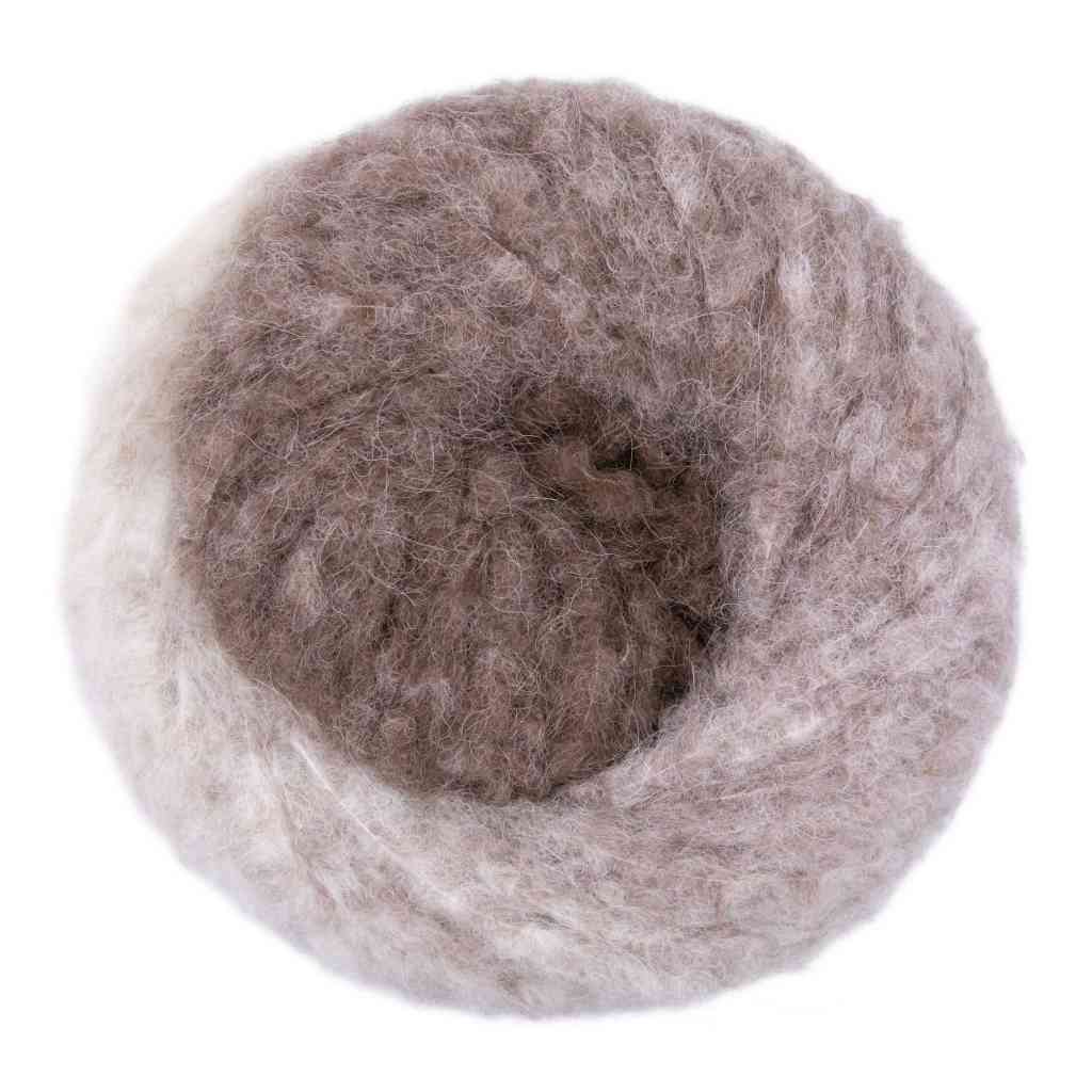 Gründl Dolce Alpaca Degradé, Farbe 02  walnuss graubeige wollweiß – Alpaka, Merino und Synthetik bei Lieblingsgarn