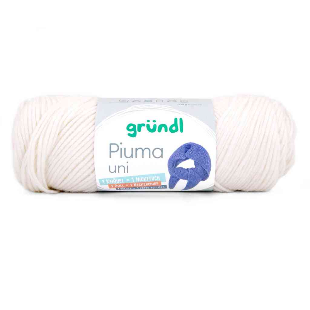 Gründl Piuma, Farbe 01  leinen – Baumwolle bei Lieblingsgarn