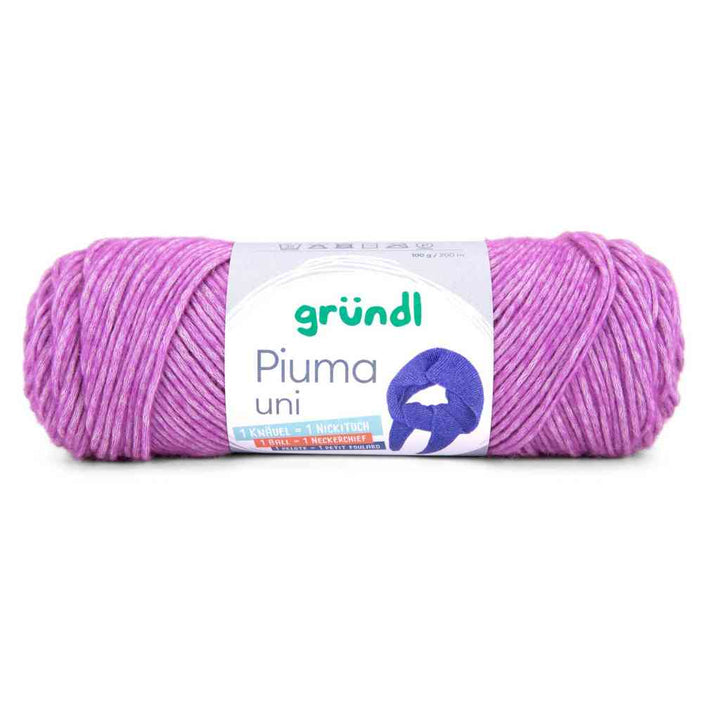 Gründl Piuma, Farbe 14  fuchsia – Baumwolle bei Lieblingsgarn