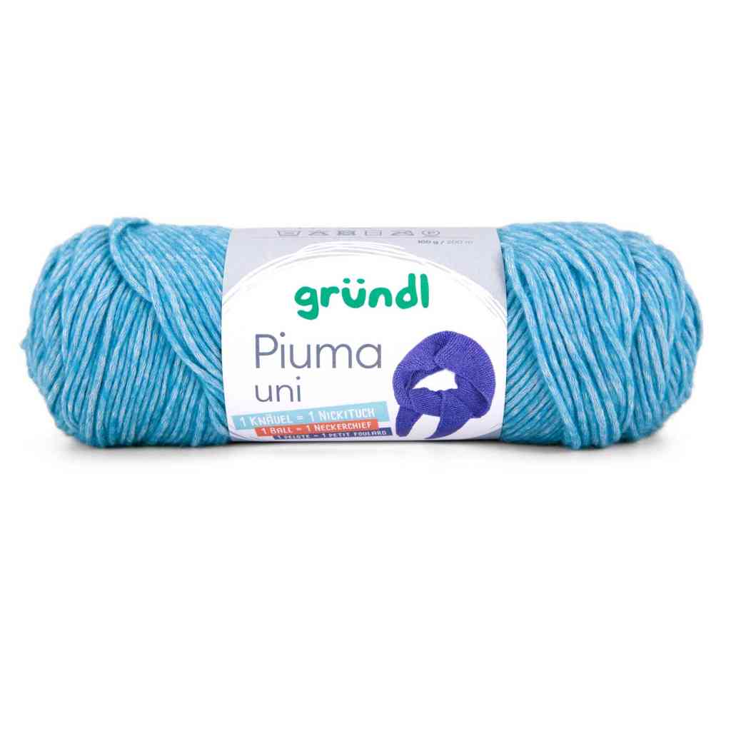 Gründl Piuma, Farbe 16  jeans – Baumwolle bei Lieblingsgarn