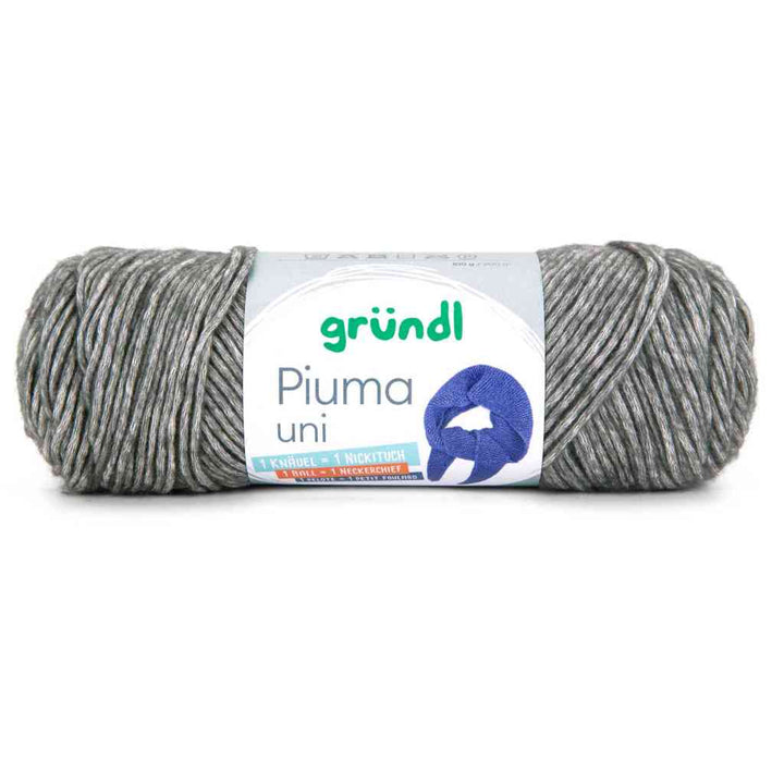 Gründl Piuma, Farbe 20  graphit – Baumwolle bei Lieblingsgarn