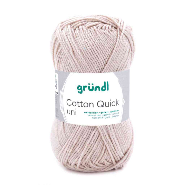 Gründl Cotton Quick Uni, Farbe 102  sand – Baumwolle bei Lieblingsgarn