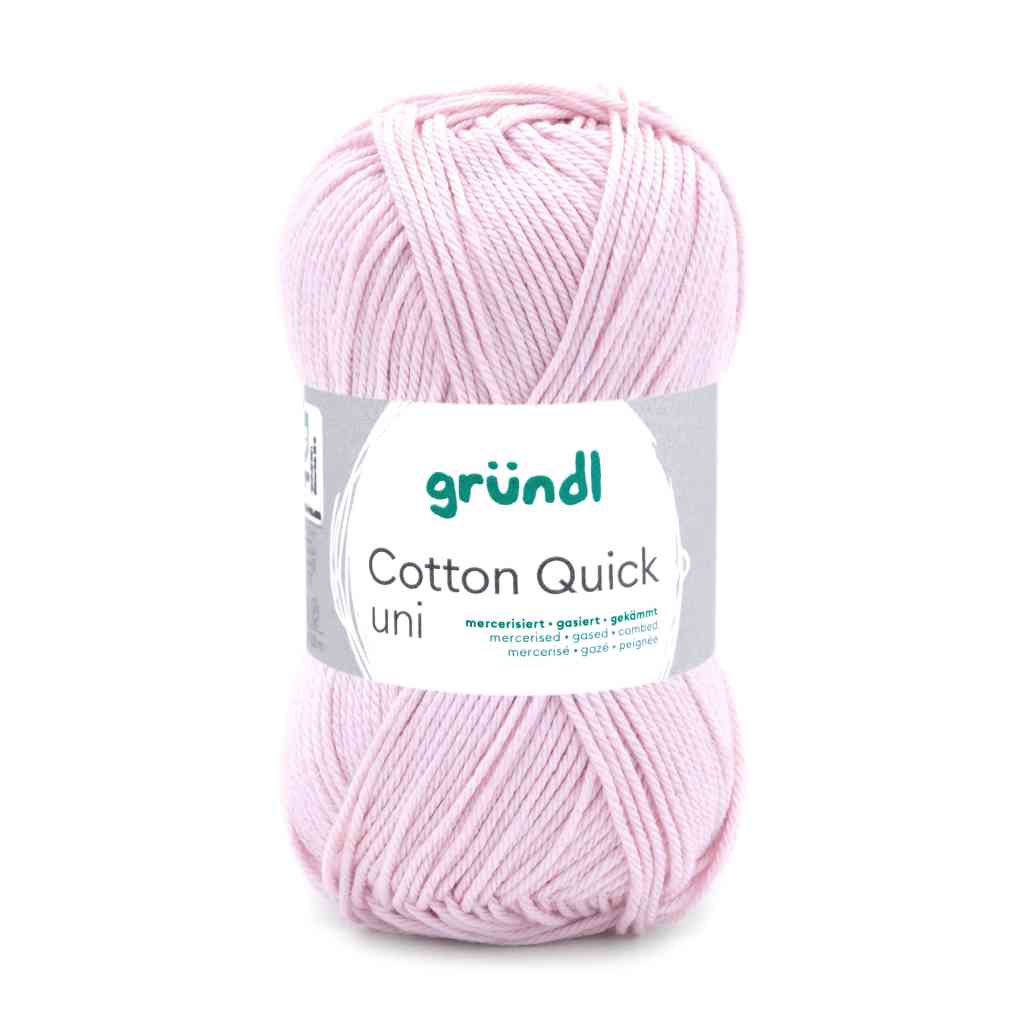 Gründl Cotton Quick Uni, Farbe 106  rose – Baumwolle bei Lieblingsgarn