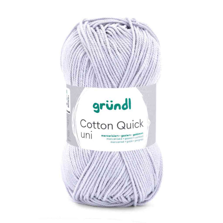 Gründl Cotton Quick Uni, Farbe 129  hellgrau – Baumwolle bei Lieblingsgarn