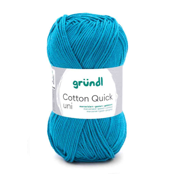 Gründl Cotton Quick Uni, Farbe 143  petrol – Baumwolle bei Lieblingsgarn