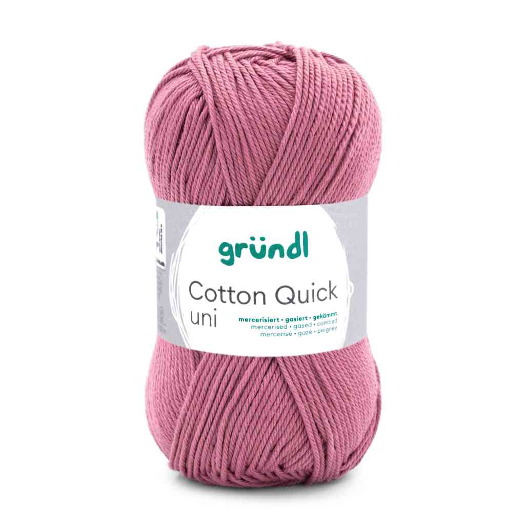 Gründl Cotton Quick Uni, Farbe 159  altrosa – Baumwolle bei Lieblingsgarn