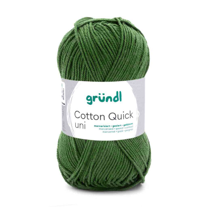 Gründl Cotton Quick Uni, Farbe 166  moos – Baumwolle bei Lieblingsgarn