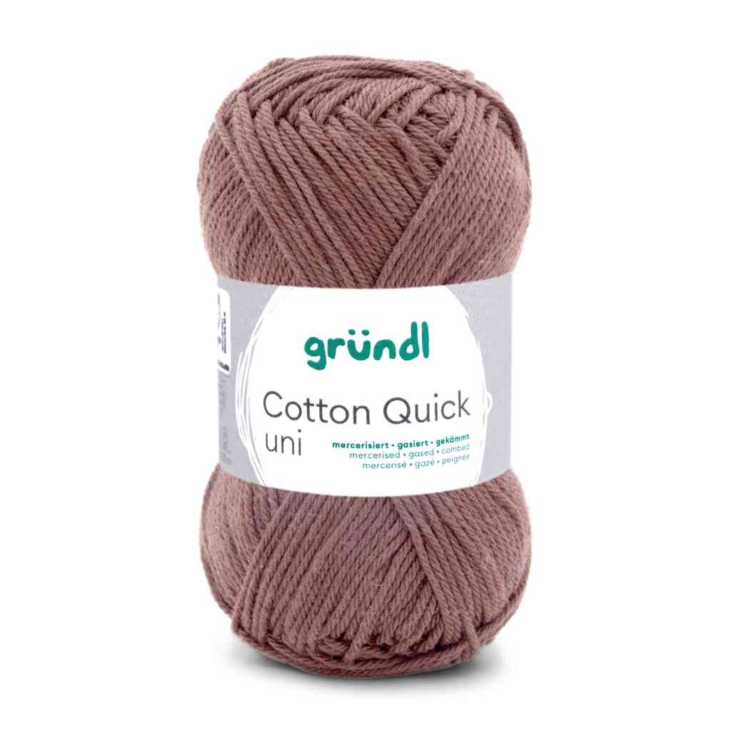 Gründl Cotton Quick Uni, Farbe 173  kaffee – Baumwolle bei Lieblingsgarn