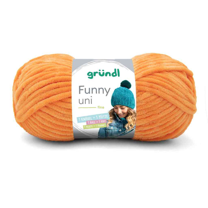 Gründl Funny uni, Farbe 29  safran – Synthetik bei Lieblingsgarn