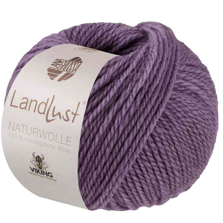 Lana Grossa Landlust Naturwolle, Farbe 24 Violett – Schurwolle bei Lieblingsgarn