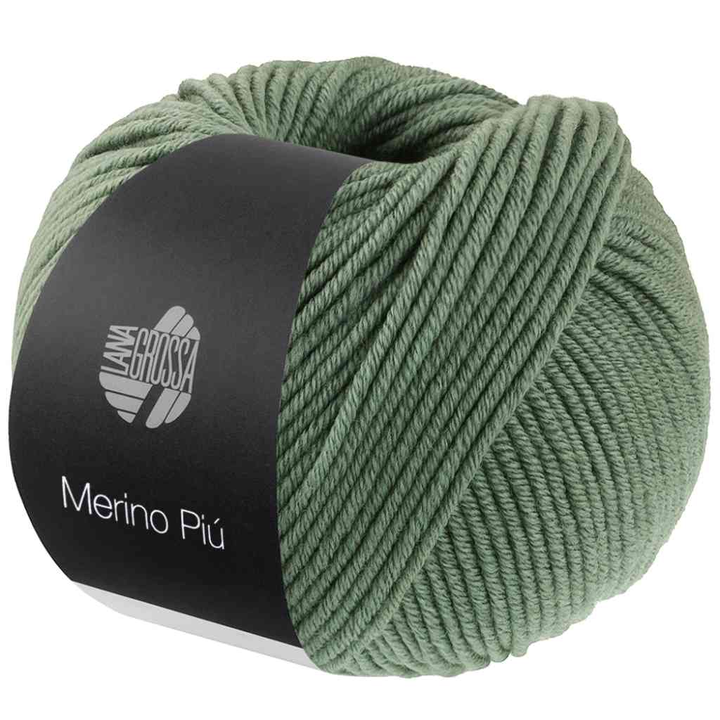 Lana Grossa Merino Piú, Farbe 4 Oleandergrün – Schurwolle bei Lieblingsgarn