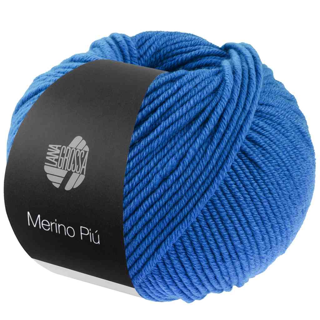 Lana Grossa Merino Piú, Farbe 8 Blau – Schurwolle bei Lieblingsgarn