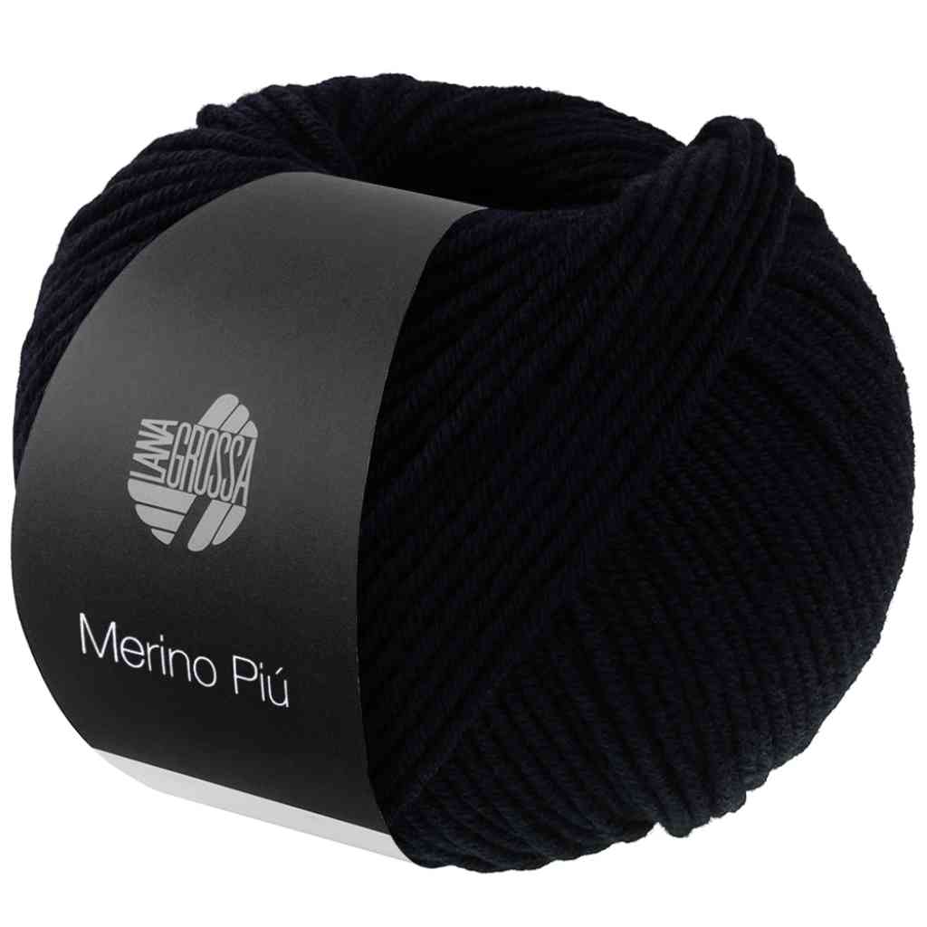 Lana Grossa Merino Piú, Farbe 19 Schwarz – Schurwolle bei Lieblingsgarn