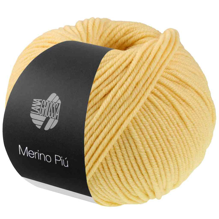 Lana Grossa Merino Piú, Farbe 22 Vanille – Schurwolle bei Lieblingsgarn