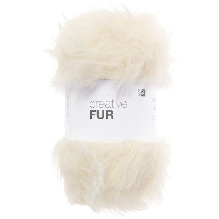 Rico Design Creative Fur, Farbe 001 creme bei Lieblingsgarn